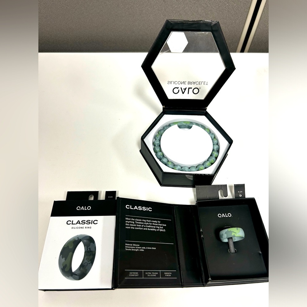 Silicon QALO men’s ring different sizes new